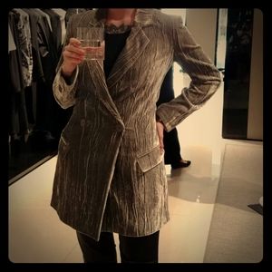 Armani grey sheer blazer